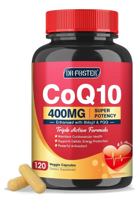 Coenzima CoQ10 400mg com PQQ, 120 Cápsulas, Dr Foster