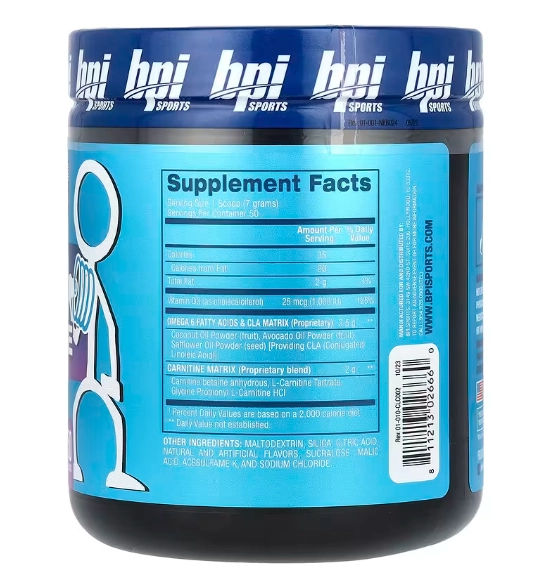 CLA + Carnitine, Snow Cone, 350g, BPI Sports