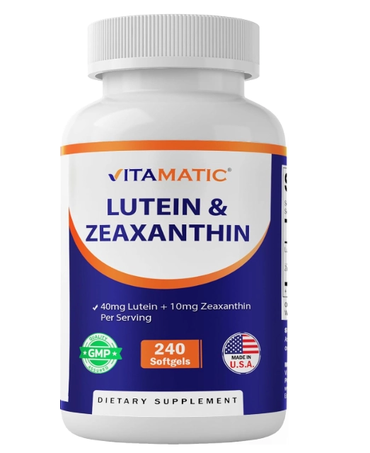 Luteina 40mg com Zeaxantina 10mg, 240 Softgels, Vitamatic