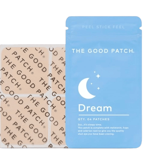 Sleep Support Dream, Adesivo para Sono, com Melatonina, Lúpulo e Raiz de Valeriana, 4 Adesivos, Good Patch Plant