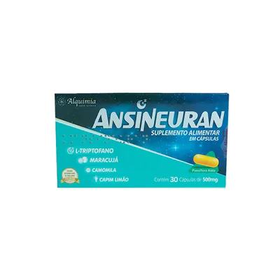 Ansineuran, L-Triptodano 500mg, 30 Cápsulas, Alquimia 