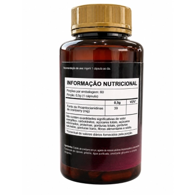 Cranberry, Saúde da Bexiga, Bem-Estar e Proteção Antioxidante, 60 Cápsulas, Alquimia