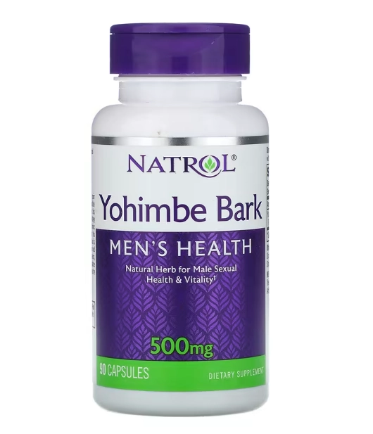 Casca de Yohimbe, 500 mg, 90 Cápsulas, Natrol