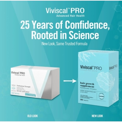 Viviscal PRO Hair Growth, Suplemento para Crescimento Capilar, 180 Comprimidos
