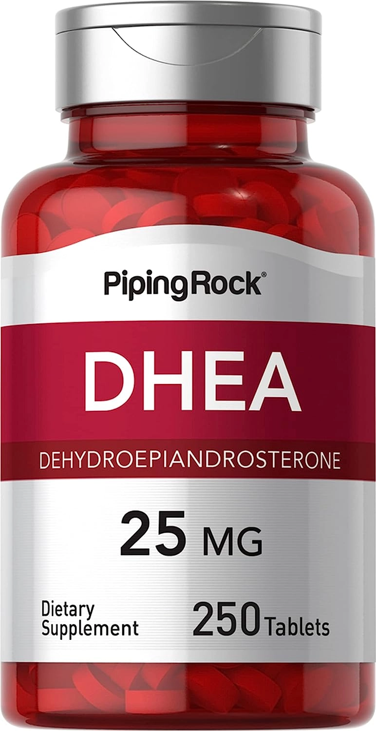 DHEA 25mg, 250 Tablets, PipingRock
