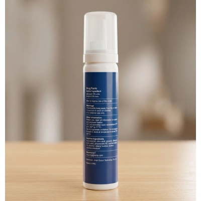 Minoxidil 5% em Espuma, com Biotina, 60ml, FRNOIP
