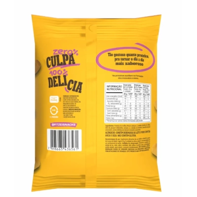 Fitzei Snacks, Suplemento Alimentar Crocante com 20g de Proteínas, 45g Sabores, Vitafor