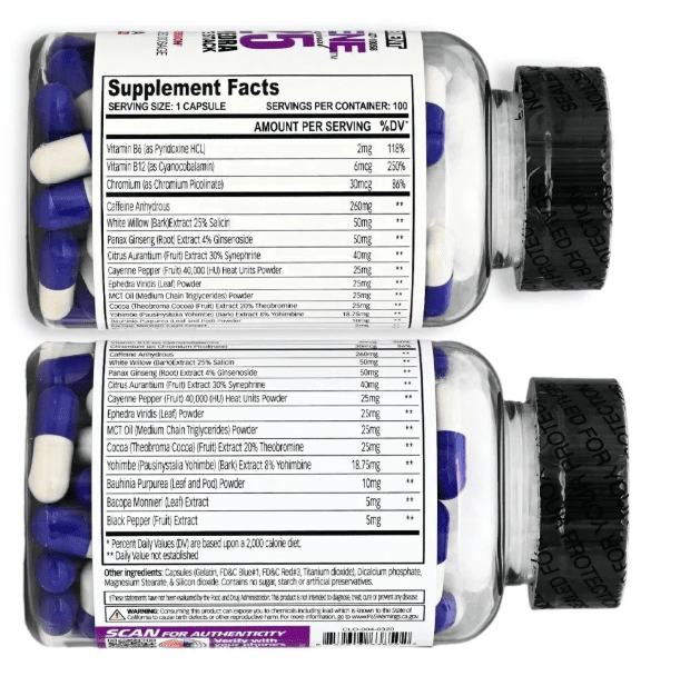 Termogênico Methyldrene Elite 25, 100 Cápsulas, Cloma Pharma