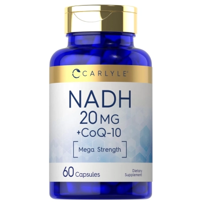 NADH  20mg + CoQ10 10mg, 60 Cápsulas, Carlyle 