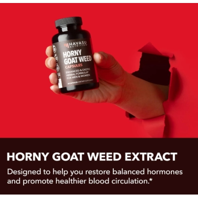Horny Goat Weed, com Tongkat Ali, Muira Puama e Saw Palmetto, 60 Cápsulas, Havasu Nutrition