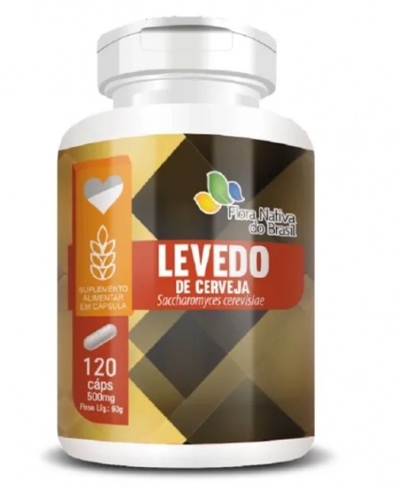 Levedo de Cerveja, 500mg, 120 cápsulas, Flora Nativa