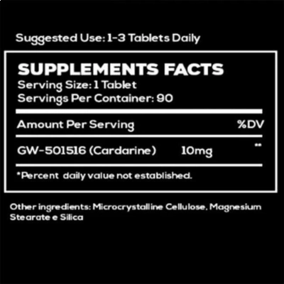Cardarine GW501516 (Endurobol), 10mg, 90 Tablets, Androtech Research