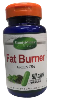 Fat Burner, Green Tea, 90 capsulas, Beauty Nature