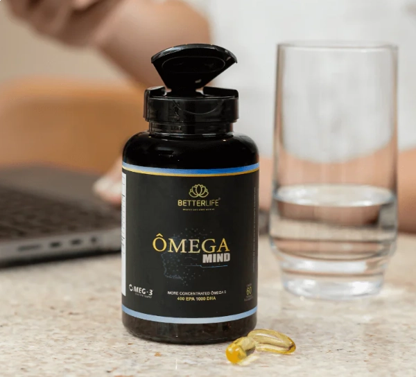 Ômega Mind, EPA 400 DHA 1000, 60 Cápsulas, Betterlife