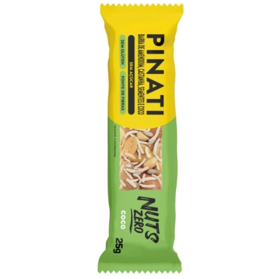 Pack Barra De Nuts Vegana Coco Zero Pacote 100G - Pinati 