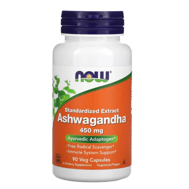 Ashwagandha, 450mg, 90 Cápsulas, Now