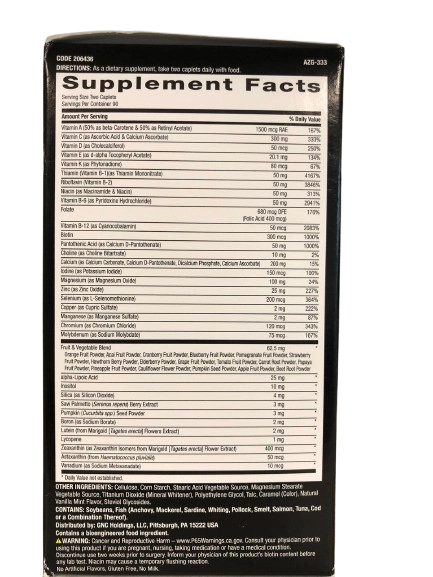 Multivitamínico Mega Men, 180 Cápsulas Time Release, GNC