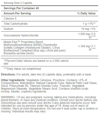 Glucosamina Condroitina e MSM, Força Tripla, 360 Comprimidos, Puritans Pride