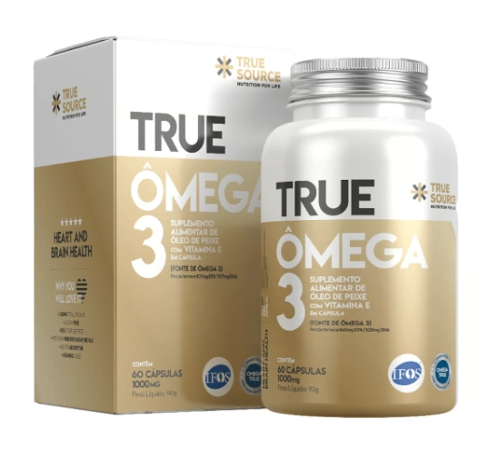 Ômega 3, 1000mg, 60 Cápsulas, True Source