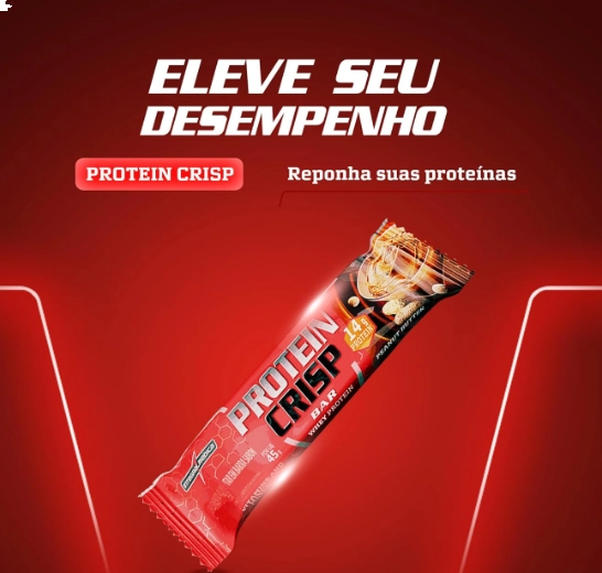 Barra Proteína Crisp Bar, Sabores, 3 Unidades, 45g Cada, Integralmédica