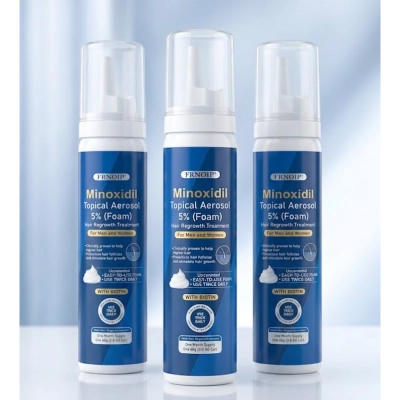 Minoxidil 5% em Espuma, com Biotina, 60ml, FRNOIP
