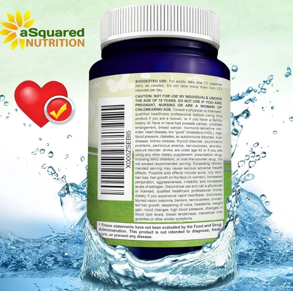 DHEA 100mg, 200 Cápsulas, aSquared Nutrition
