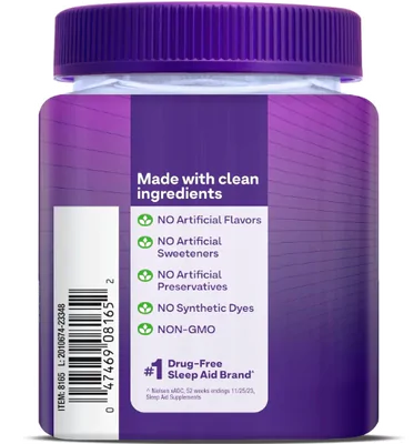 Melatonina 3mg, Time Release, 45 Gomas Sabor Morango, Natrol