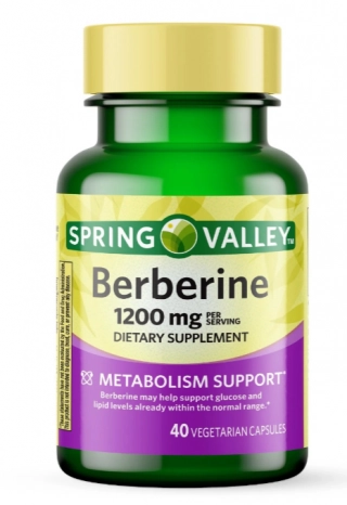 Berberina, 1200mg, 40 cápsulas, Spring Valley