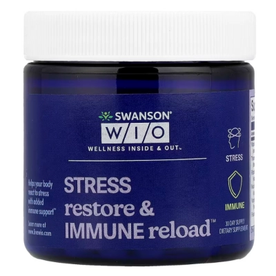 Stress Restore e Immune, Equilíbrio e Defesa para o Corpo e a Mente, 30 Cápsulas, Swanson WIO