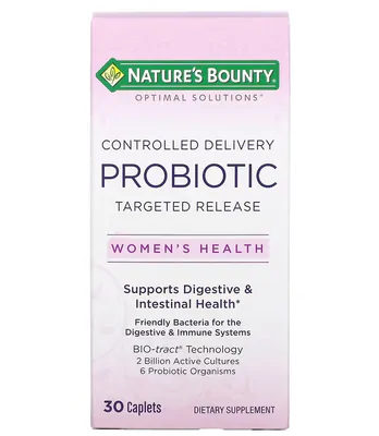 Probiótico de Entrega Controlada, Saúde da Mulher, 30 Cápsulas, Nature's Bounty