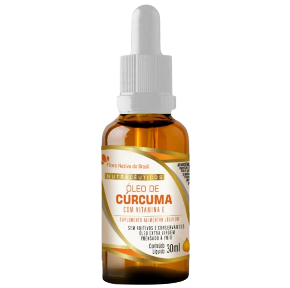 Óleo de Cúrcuma com Vitamina E, 30ml, Flora Nativa