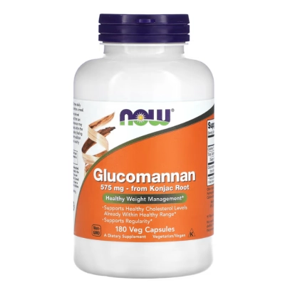 Glucomannan 575mg, 180 Cápsulas, Now