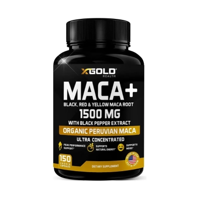 MACA+, 1500 MG, 150 Cápsulas, Gold Health