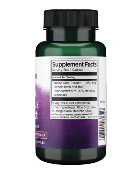 Mega Tribulus Extract, 250mg, 30 Cápsulas, Swanson