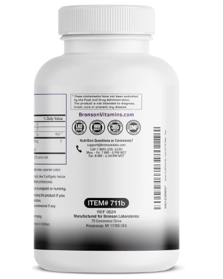 CLA 3000, Ácido Linoleico, 3000mg, 300 Comprimidos, Bronson