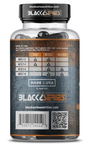 M-Drol  Pró-Hormonal, 60 Cápsulas, Black Series