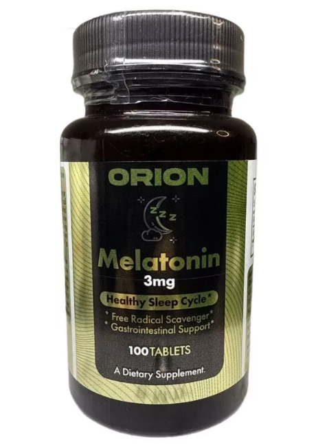 Melatonina 3mg, 100 Comprimidos, Orion Supplements