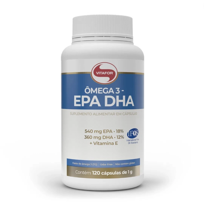Ômega 3 EPA 540MG/ DHA 360MG, 120 Cápsulas, Vitafor