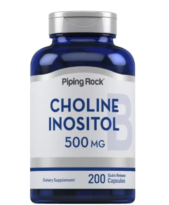 Colina Inositol, 500mg, 200 Cápsulas, Pipingrock