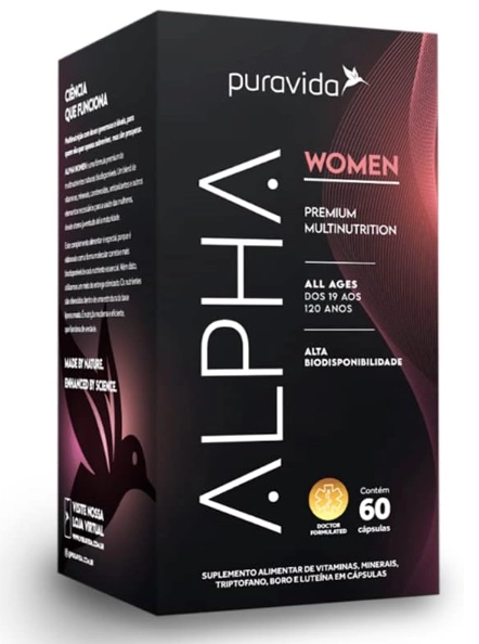 Multivitamínico Alpha Women, 60 Cápsulas, PuraVida