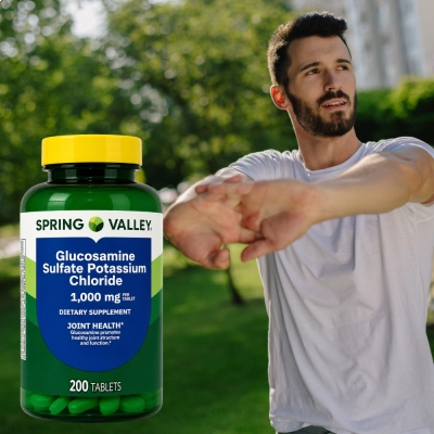 Sulfato de Glucosamina, 1000mg, 200 Comprimidos, Spring Valley