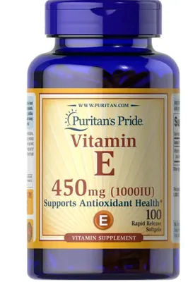 Vitamina E, 1000UI, 100 Cápsulas, Puritans Pride