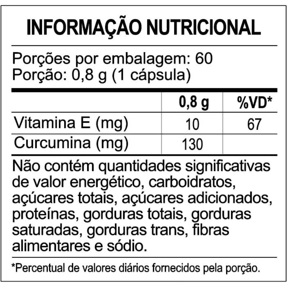 Cúrcuma, 60 Cápsulas - Sanavita