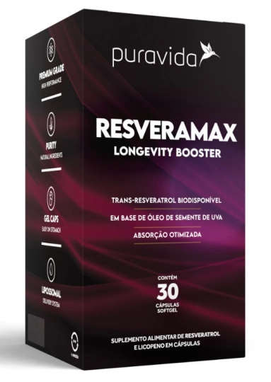 Resveramax, 30 Cápsulas, Puravida