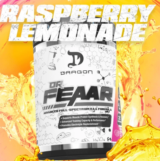 Dr. FEAAR, Recuperação de proteínas musculares, Sabor Limonada, 480g, Dragon Pharma