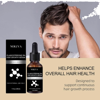 Clascoterone 5% Hair Restoration, Minoxidil, 30ml, NOLUVA