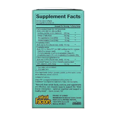 Suporte 3 Cérebros, Pensamentos Superiores, 90 Cápsulas, Natural Factors