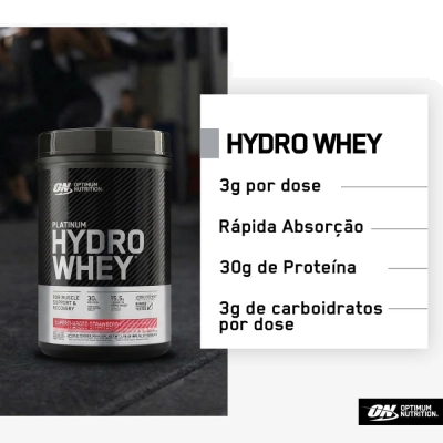 Platinum Hydro Whey, 800g, Sabores, Optimum Nutrition