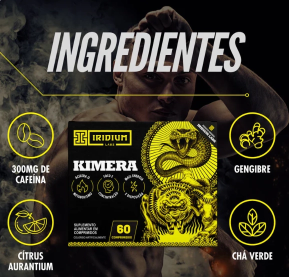 Termogênico Kimera Thermo, 60 comprimidos, Iridium Labs