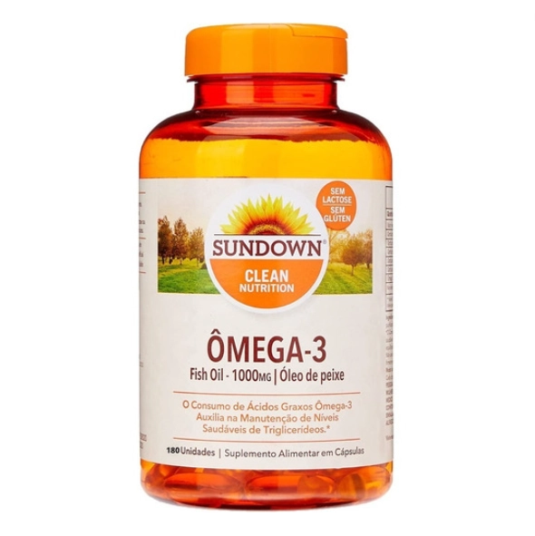 Ômega 3 Fish Oil, 1000mg, 180 Unidades, Sundown